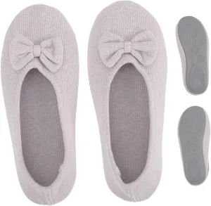 1 Pair Women's Cotton Slippers Anti-skid Breathable Comfortable Indoor Shoes for Home Hotel Bedroom