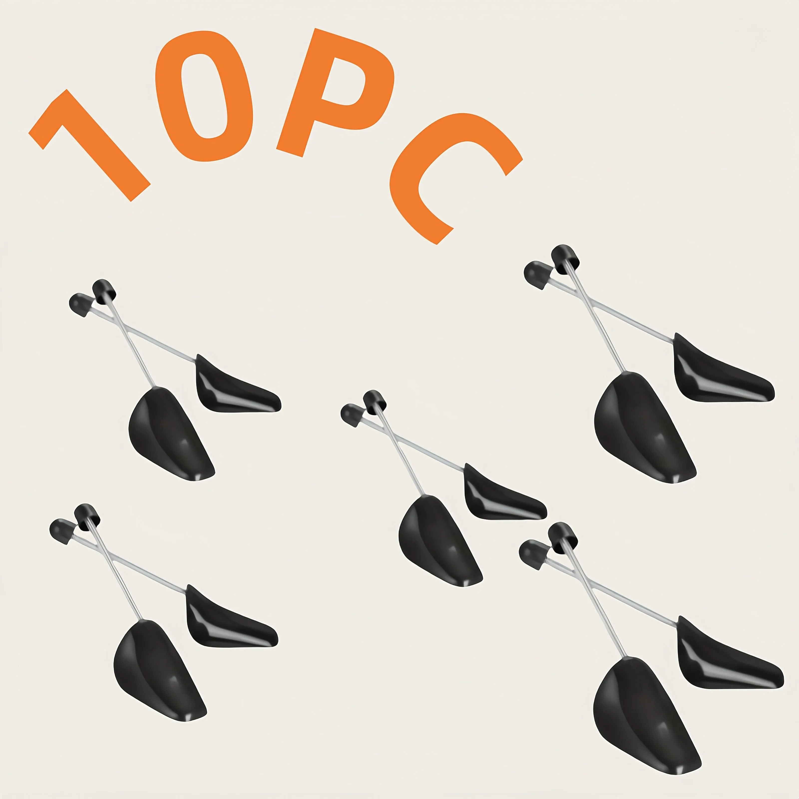 10pcs Adjustable Shoe Stretchers  Durable Plastic Shoe Tree-7JYH