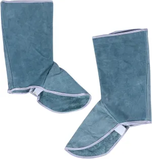 1Pair Cowhide Welding Feet Protectors Protective Cover for Welding Work Durable Foot Cover for Electric Welding Heat Resistant Shoes Protector