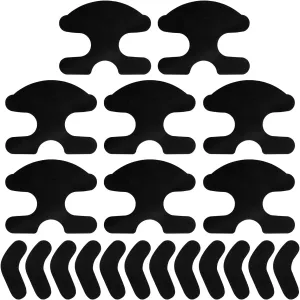 20pcs Ski Snowboard Boots Fitting Pads, EVA Self-Adhesive Snowboard Boots Narrowing Pads Ski Boot Ankle Wrap Pads J Bars Snowboard Boots to Reduce Heel Lift & Ankle Hurt(Black)