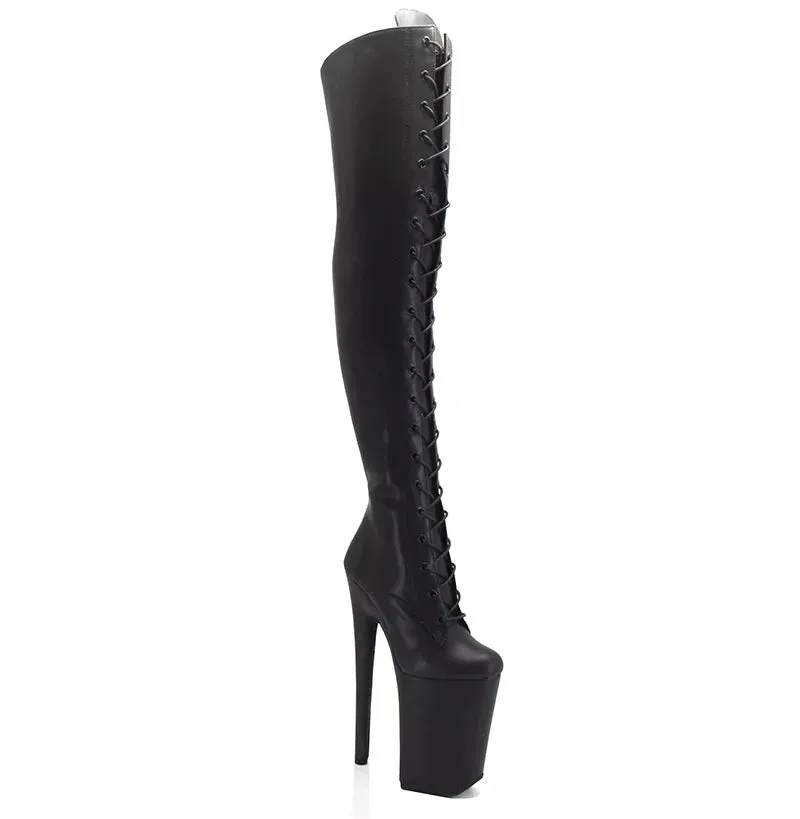 23cm Catwalk Coots With High Heels Model Performs Super High Heel Boots