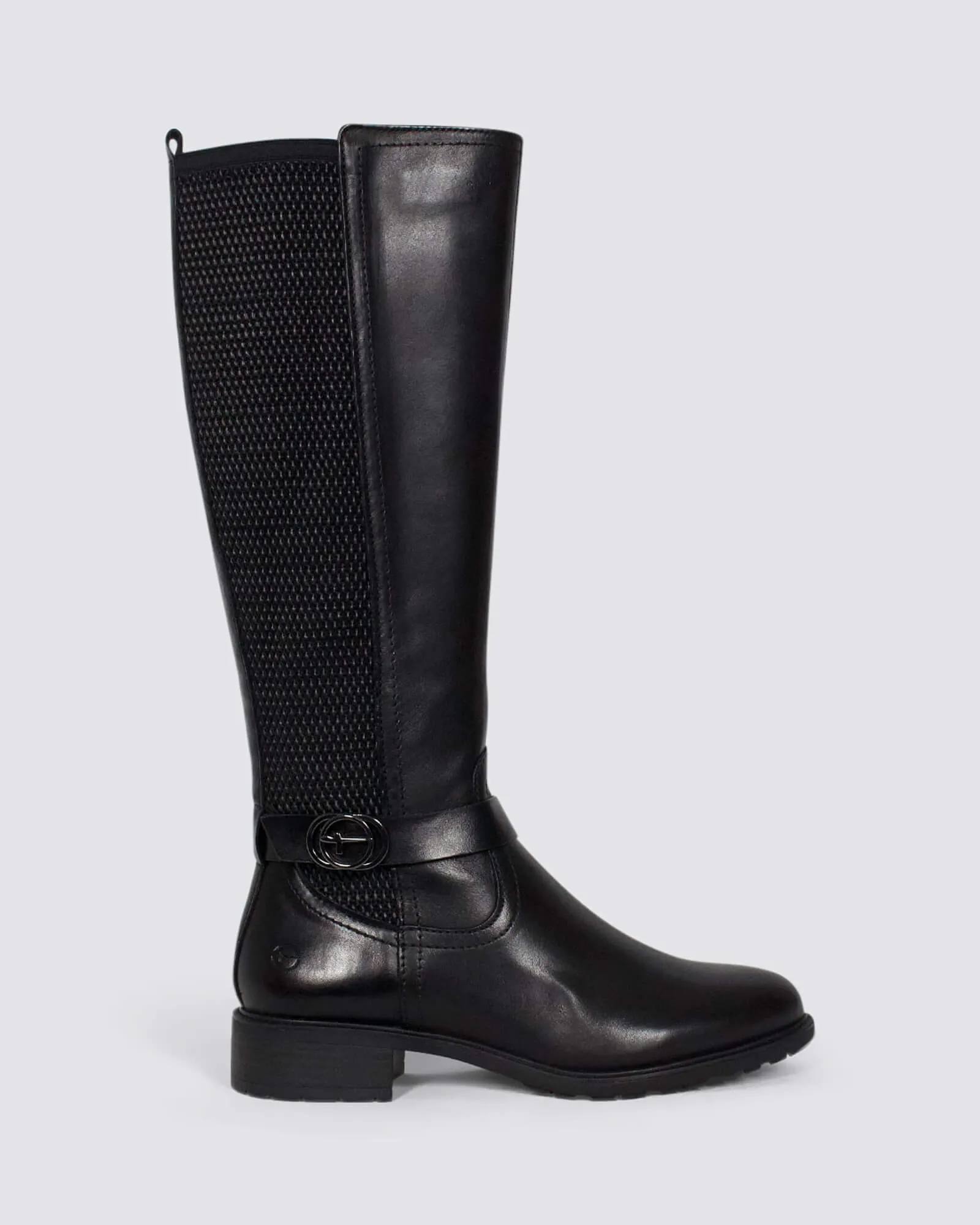 25618 KNEE HIGH BOOTS BLACK LEATHER