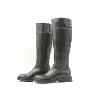 9052 Black Knee High Women's Boots