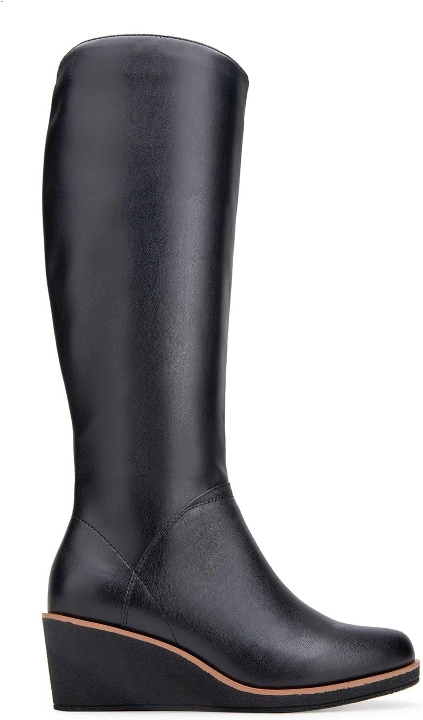 Aerosoles - Women's Binocular Knee High Boot - Knee High Boots with Memory Foam Footbed