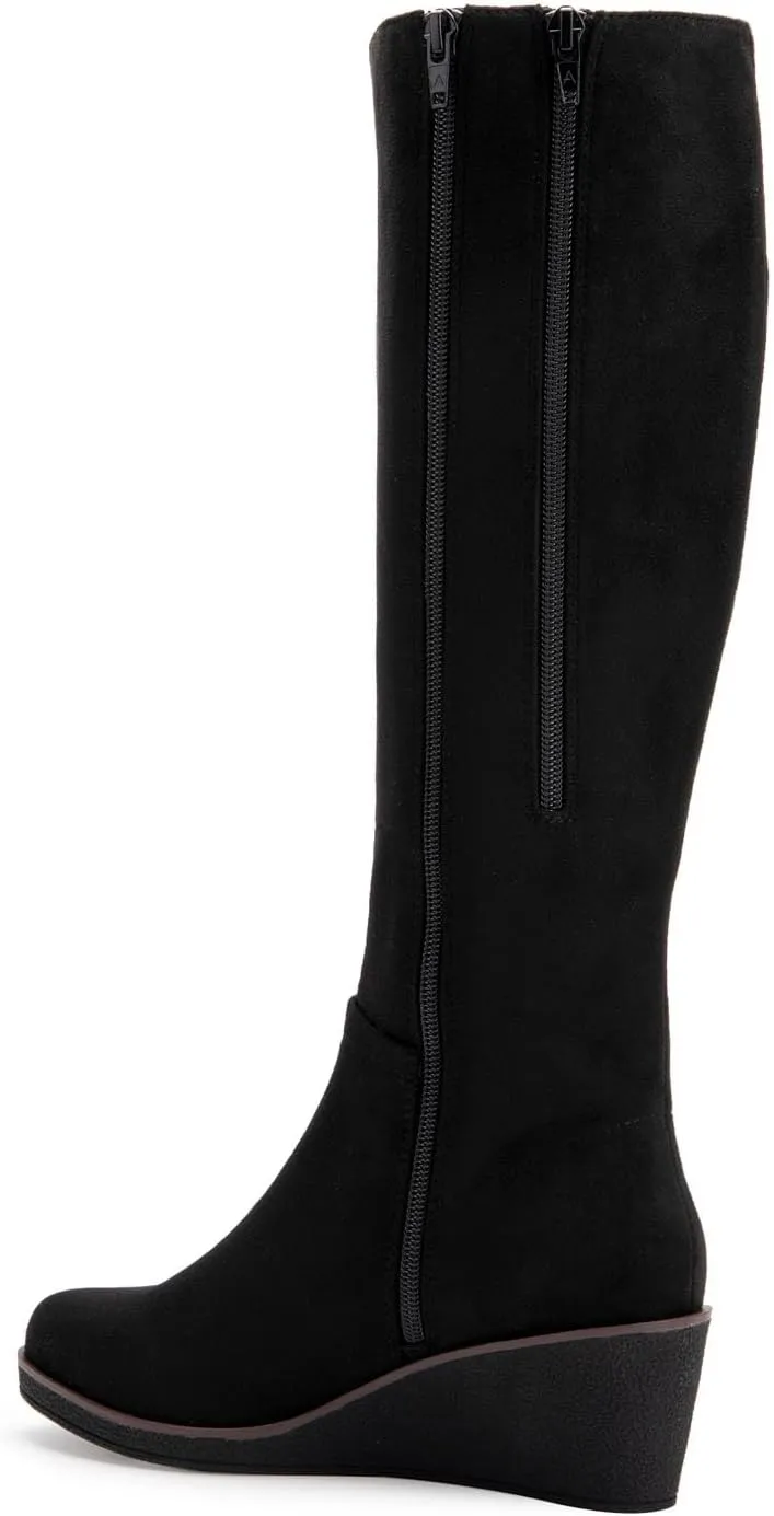 Aerosoles - Women's Binocular Knee High Boot - Knee High Boots with Memory Foam Footbed