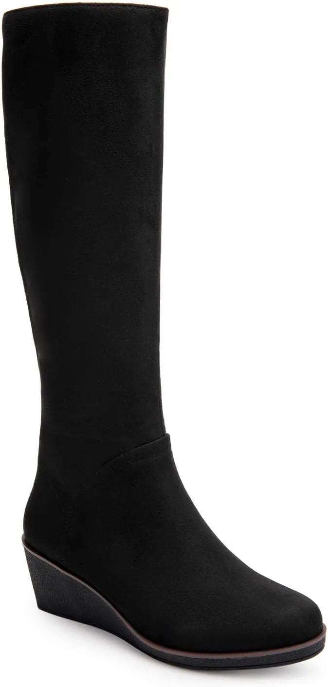 Aerosoles - Women's Binocular Knee High Boot - Knee High Boots with Memory Foam Footbed