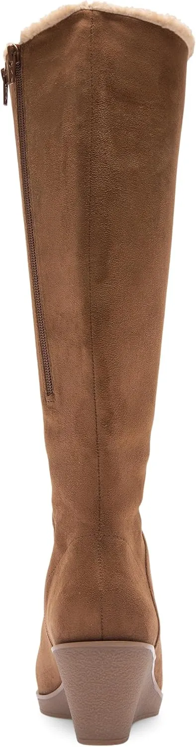 Aerosoles Women's Binocular Shearling Knee High Boot