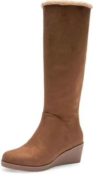 Aerosoles Women's Binocular Shearling Knee High Boot