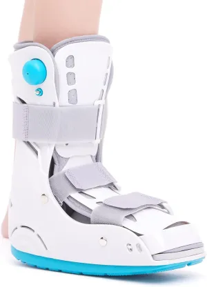 Air Cam Walker Fracture Boot, Medical Inflatable Walking Boot, Orthopaedic boot for Sprained Ankle, Stress Fracture, Broken Foot or Achilles Tendonitis (Manual Inflation, L)
