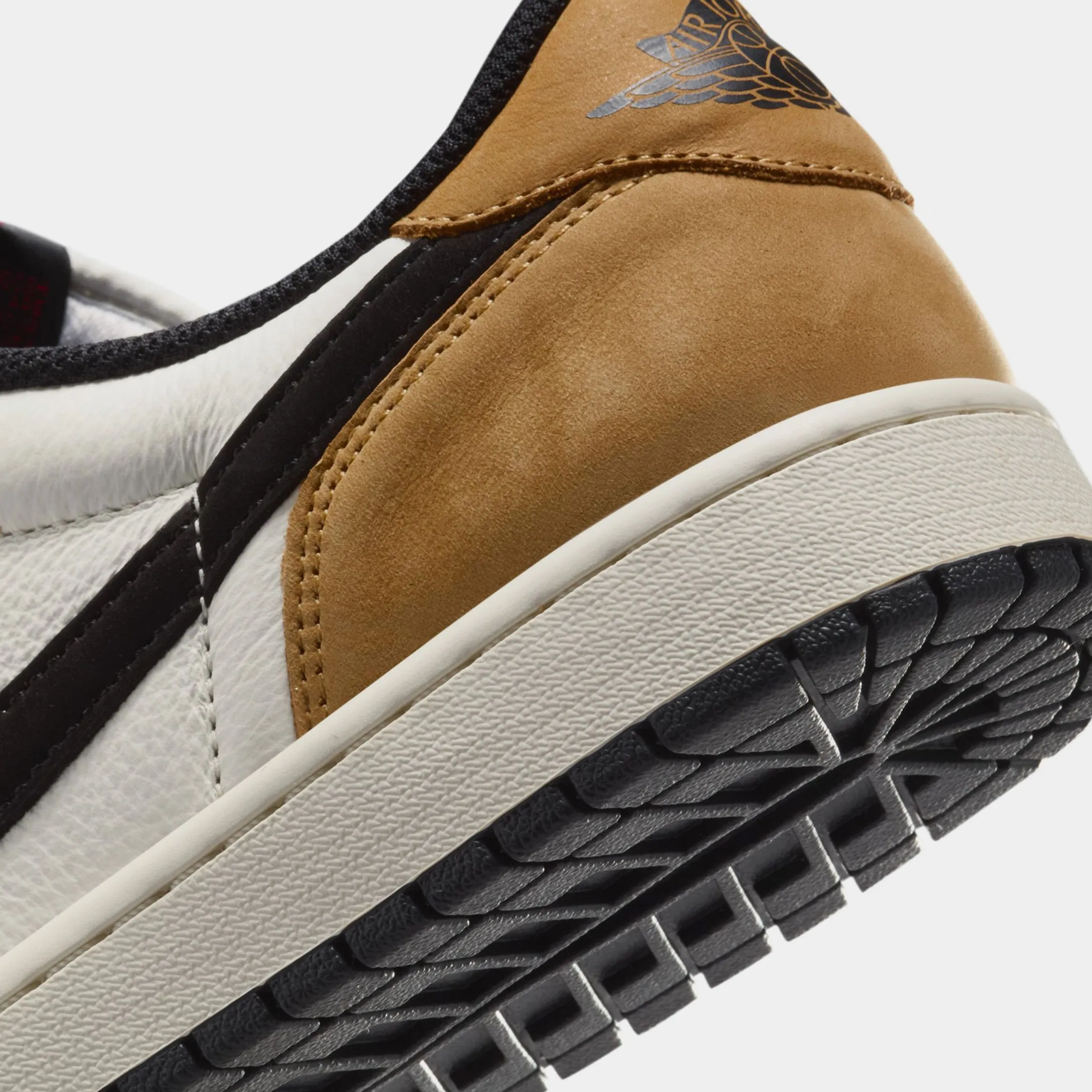 Air Jordan 1 Retro Low OG Rookie Of The Year Mens Lifestyle Shoes (Sail/Black/Golden Harvest/Gym Red)