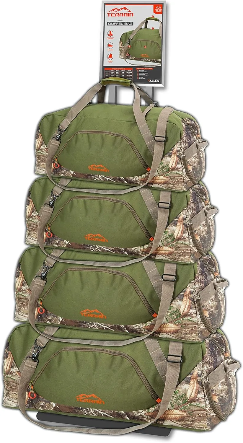 Allen Company Terrain Basin Hunting Duffel Bag in Realtree Edge Green with Pouch