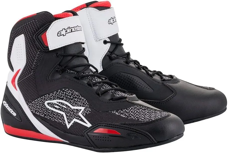 Alpinestars Faster 3 Rideknit Shoes (14) (Black/White/Red)