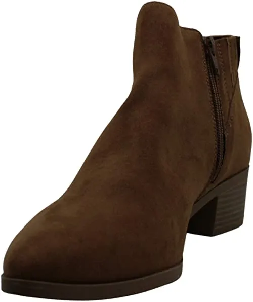 American Rag Womens Tori Fabric Pointed Toe Ankle Fashion Boots, Tan, Size 6.5