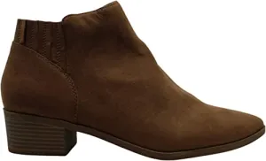 American Rag Womens Tori Fabric Pointed Toe Ankle Fashion Boots, Tan, Size 6.5