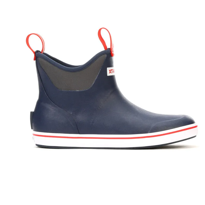 ANKLE DECK BOOT NAVY/RED