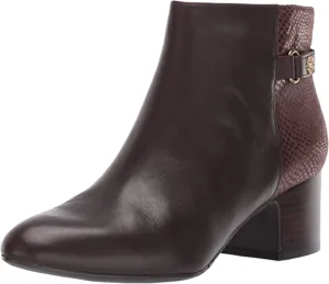 Anne Klein Women's Hilda Ankle Boot, Brown, 7 M US