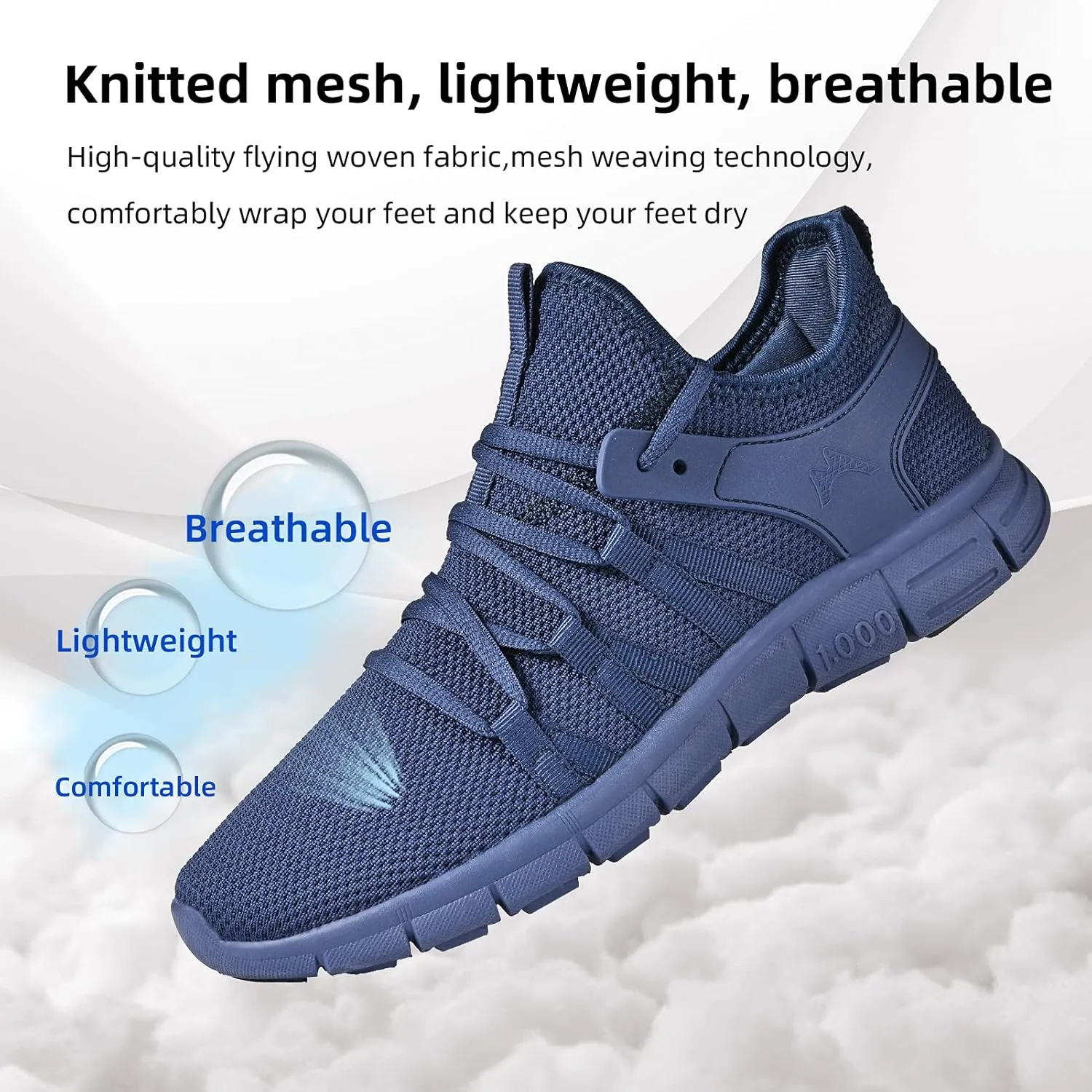 AOE Womens Fashion Walking Running Shoes Ultra Lightweight Breathable Mesh Tennis Shoes Non Slip Athletic Workout Gym Sneakers