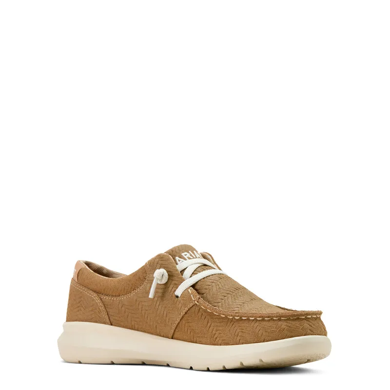 Ariat Womens Hilo Tan Woven Emboss Shoe