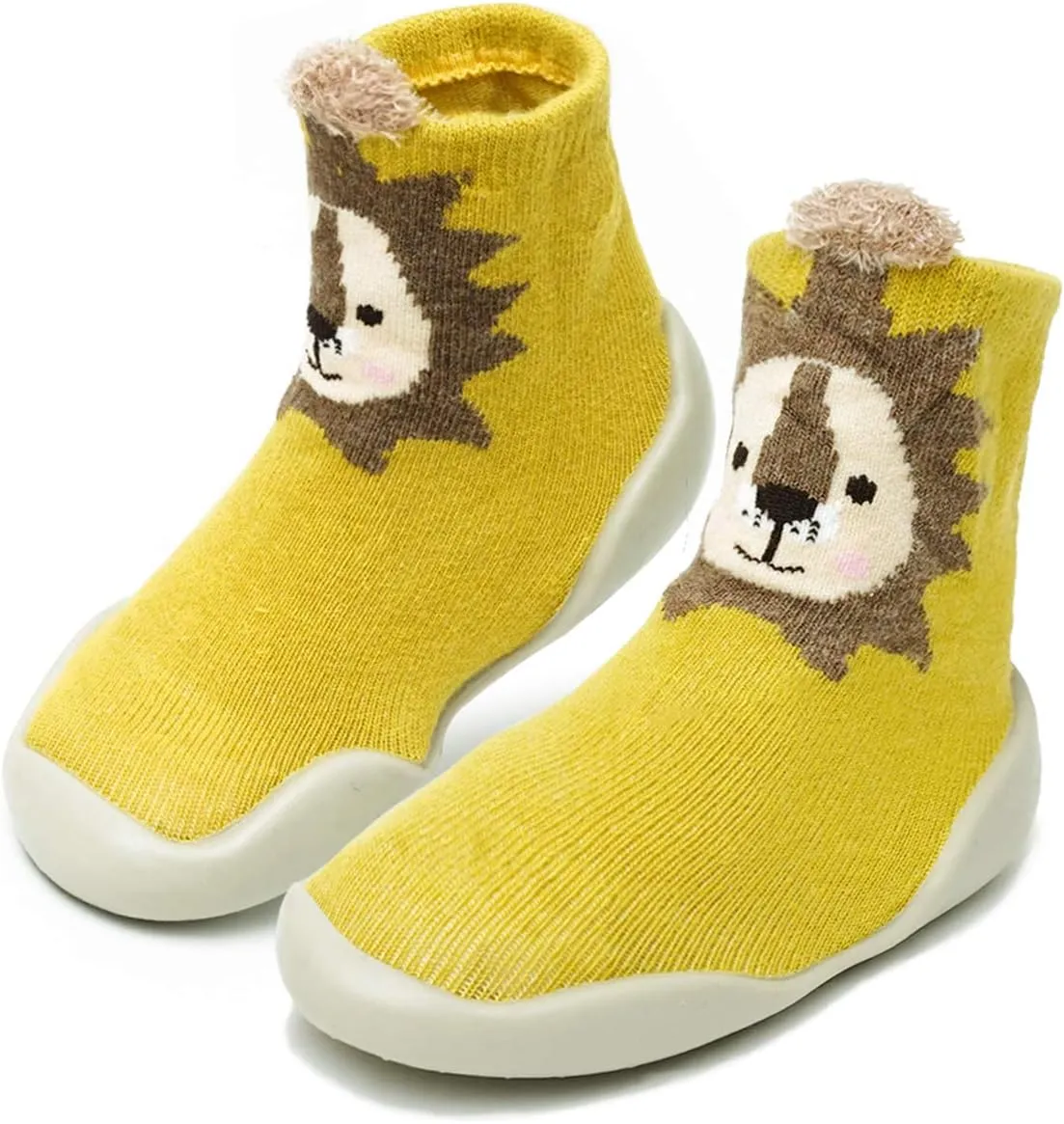 Baby Toddler Sock Shoes TPE Sole Non-Skid Floor Slipper Baby Boy Girls Breathable Thick Indoor Outdoor Winter Warm Shoes Socks