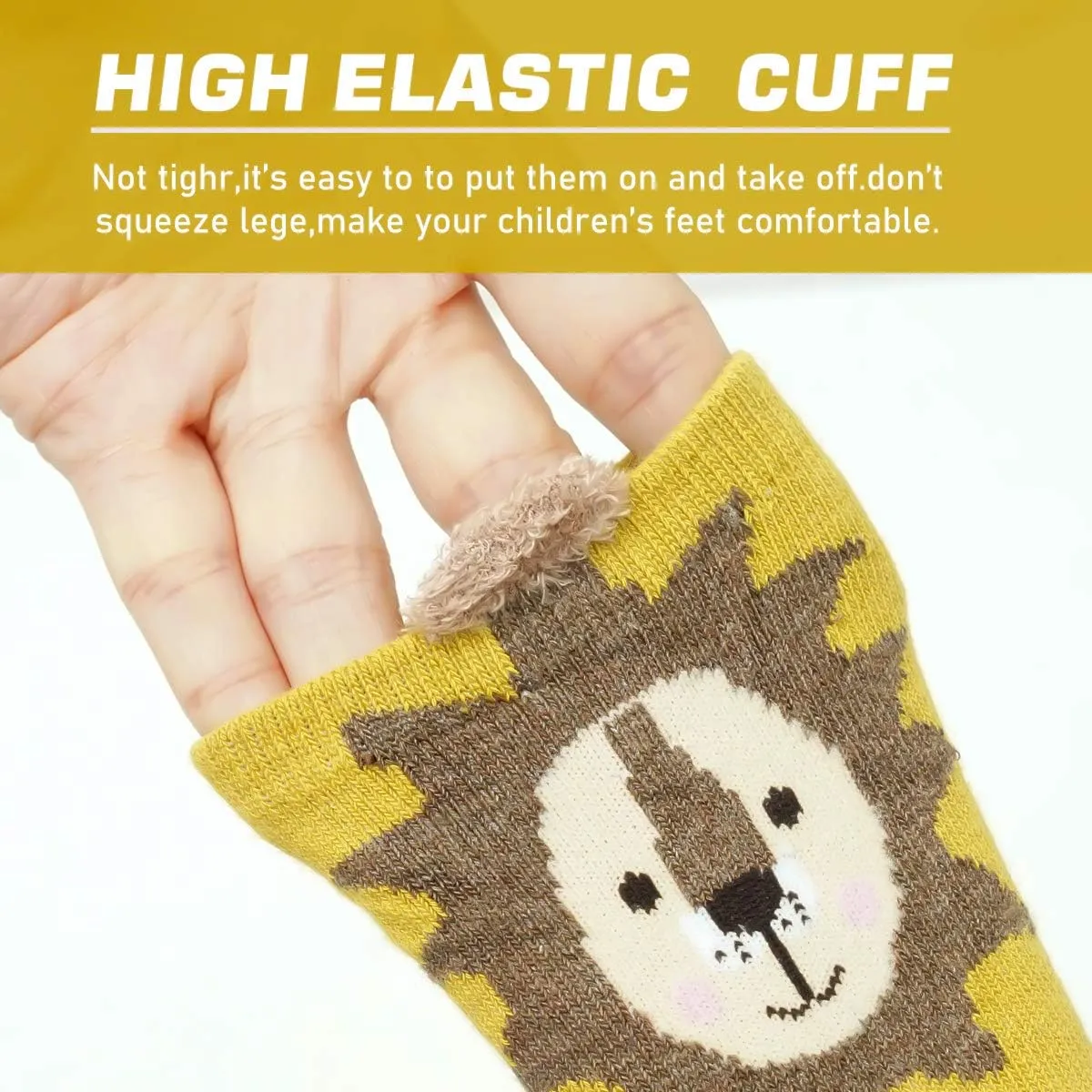 Baby Toddler Sock Shoes TPE Sole Non-Skid Floor Slipper Baby Boy Girls Breathable Thick Indoor Outdoor Winter Warm Shoes Socks