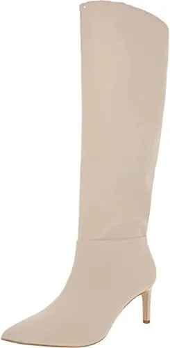 BCBGeneration Womens Marlo Faux Suede Tall Knee-High Boots Ivory 5 Medium (B,M)