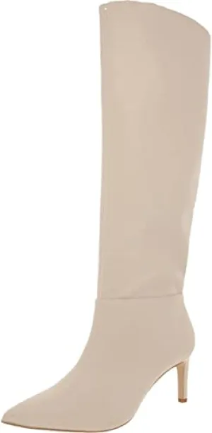 BCBGeneration Womens Marlo Faux Suede Tall Knee-High Boots Ivory 5 Medium (B,M)
