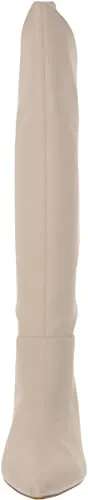 BCBGeneration Womens Marlo Faux Suede Tall Knee-High Boots Ivory 5 Medium (B,M)