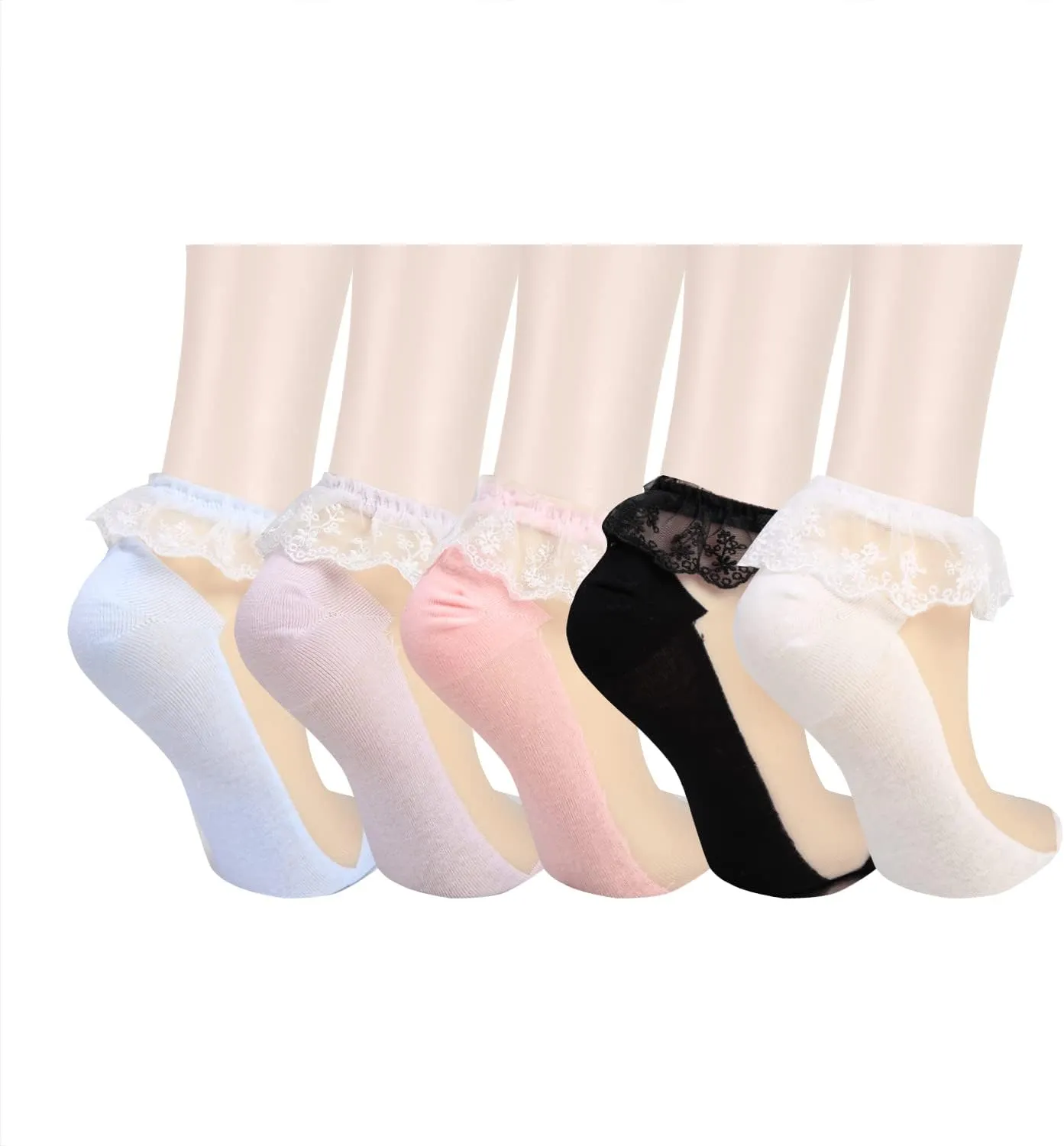 Benefeet Sox Womens Sheer Ankle Socks Girls Lace Mesh Nylon Socks Ultrthin Transparent See Through Summer Sock