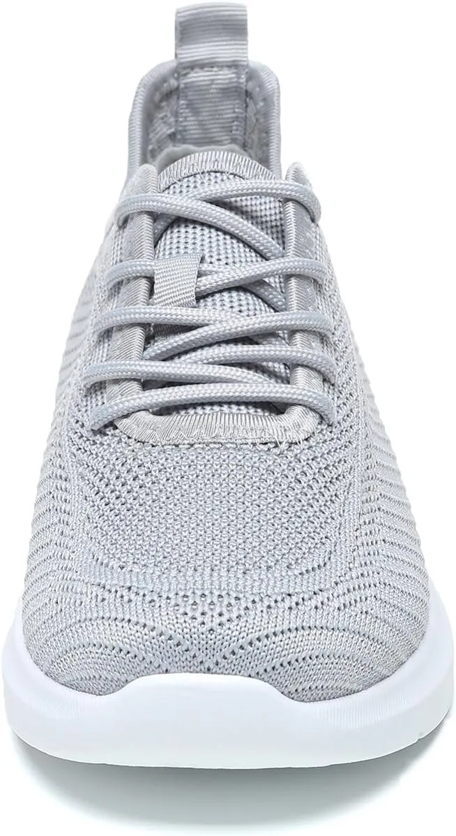 Bernal Sneakers for Women Casual Mesh Breathable Lace Up Walking Shoes Lightweight Non Slip Tennis Gym Workout Shopping Shoes