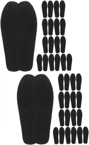 BESTYASH 2sets 20 Pairs Warm Felt Shoe Insoles for Winter Boots Durable Comfortable Felt Inserts for Men and Women Compact and Portable Design for All Shoe 20pairs*2