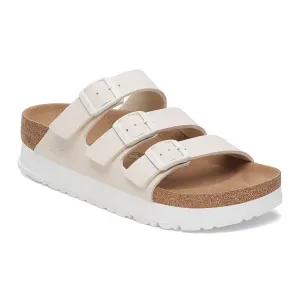 Birkenstock 1029751 Women's Florida III Platform Vegan Eggshell Narrow