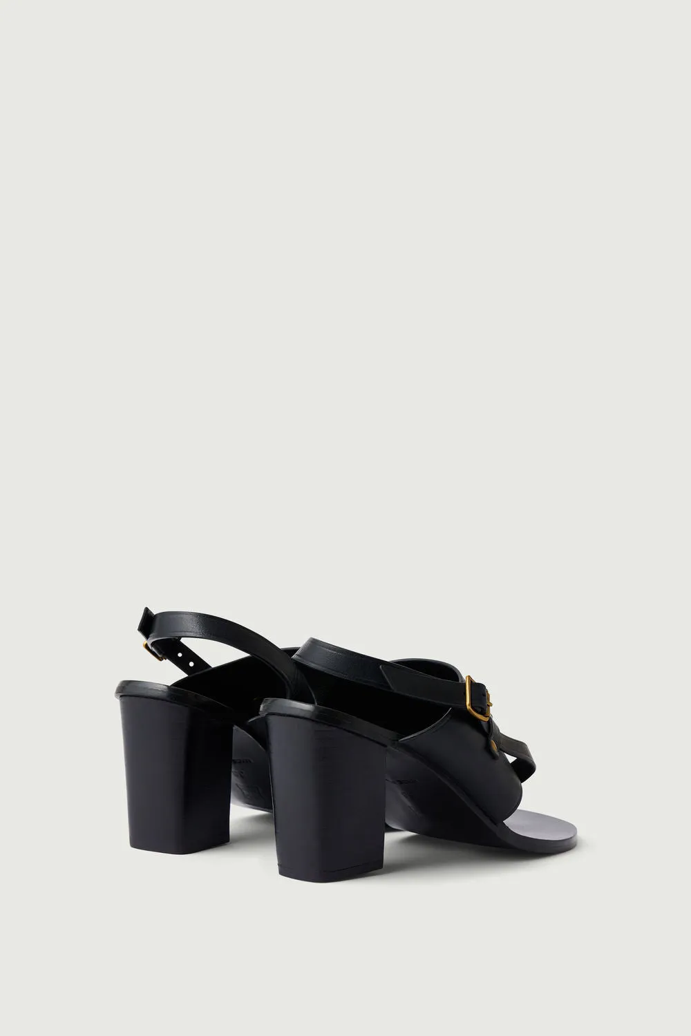 BLACK ELISA SANDALS