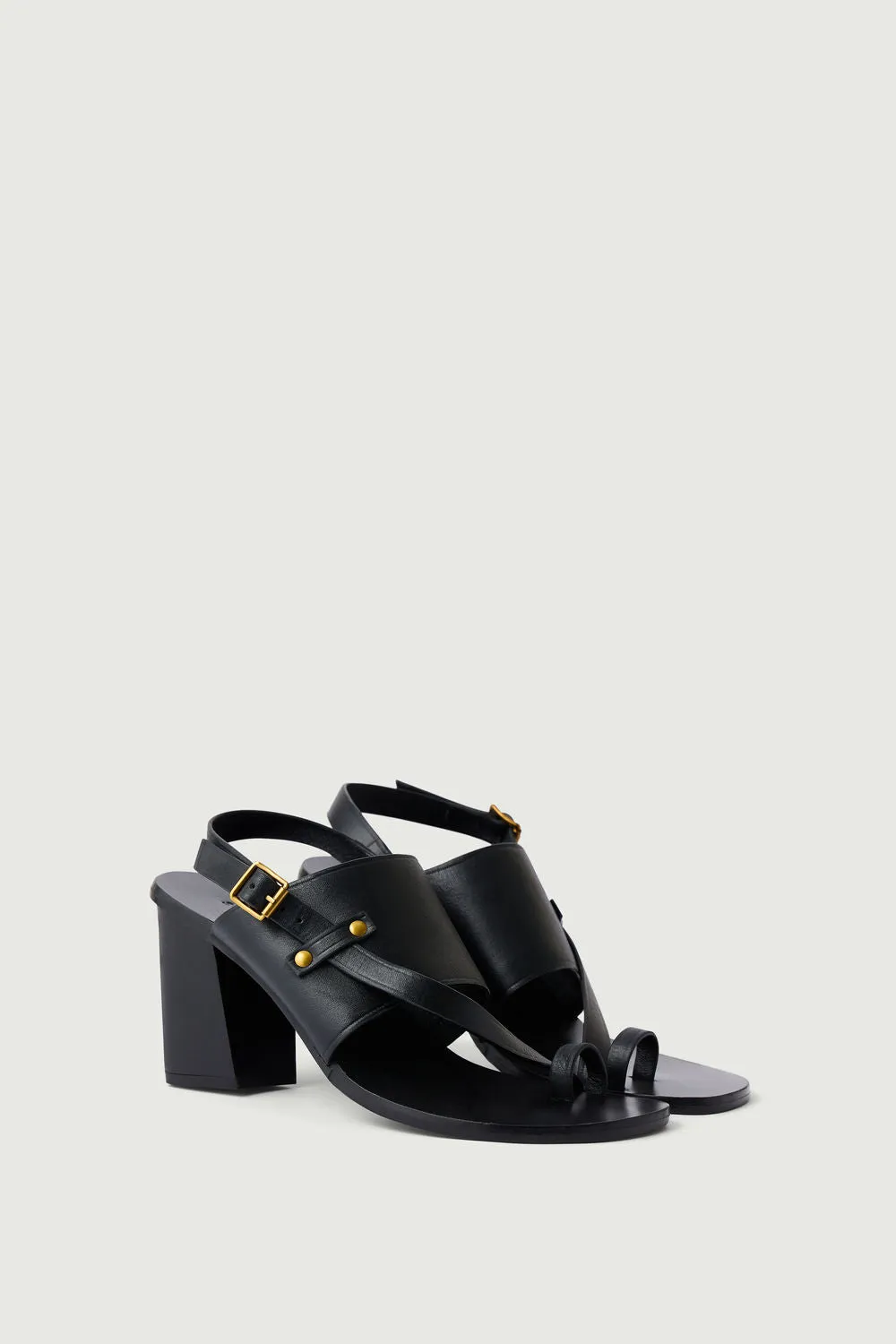 BLACK ELISA SANDALS