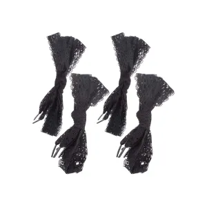 Black Lacey Shoe Laces