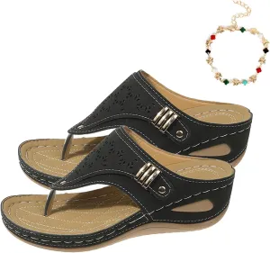 Breathable Mesh Sports Sandals with Non-slip Sole, Comfy Orthopedic Women’s Open Toe Beach Casual Walking Shoe
