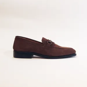 Brown Suede Horsebit Loafer