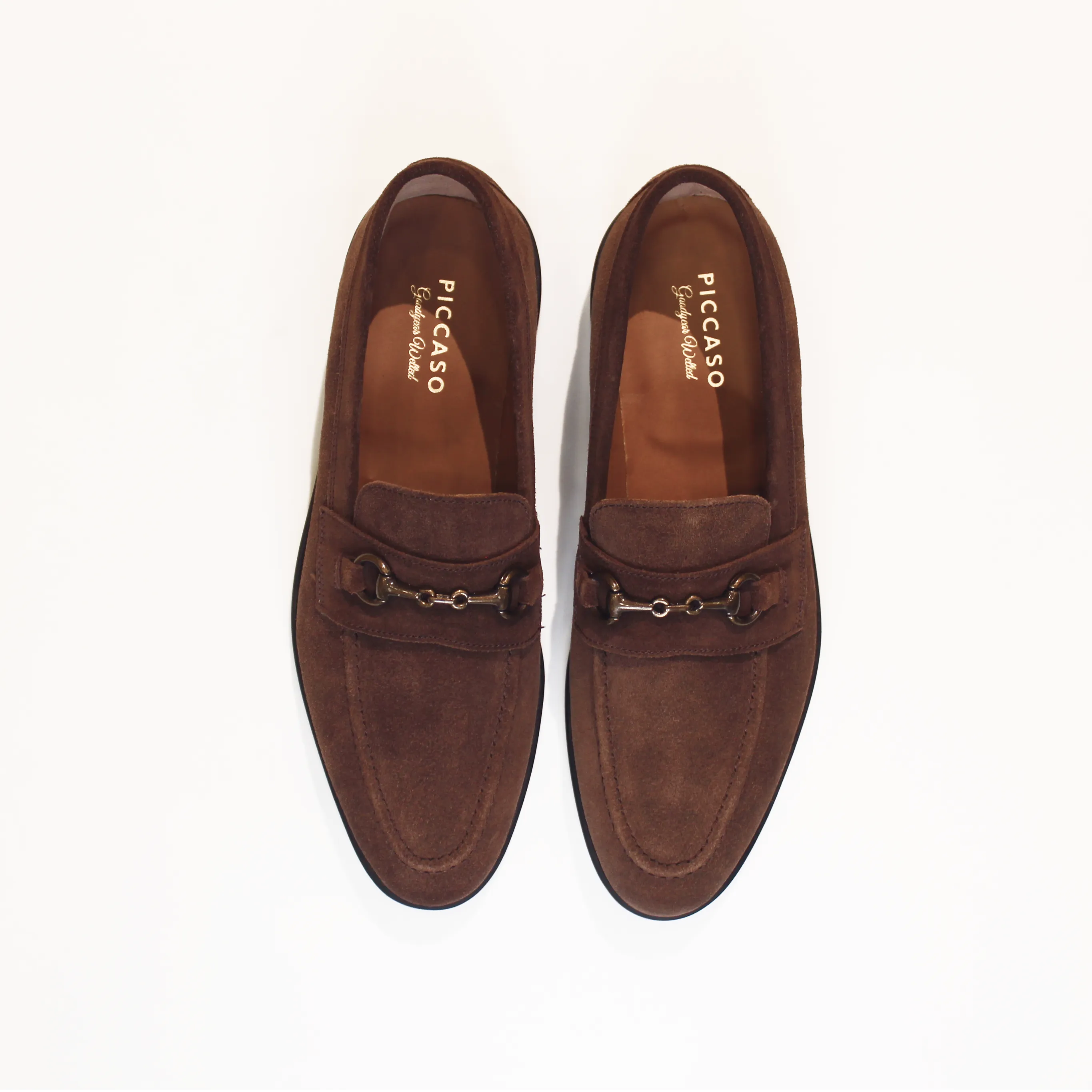 Brown Suede Horsebit Loafer