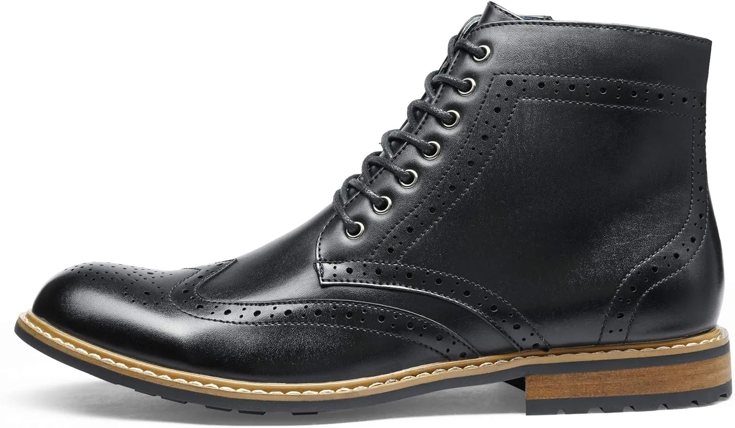 Bruno Marc Men's Dress Ankle Motorcycle Boots