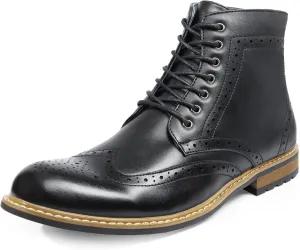 Bruno Marc Men's Dress Ankle Motorcycle Boots