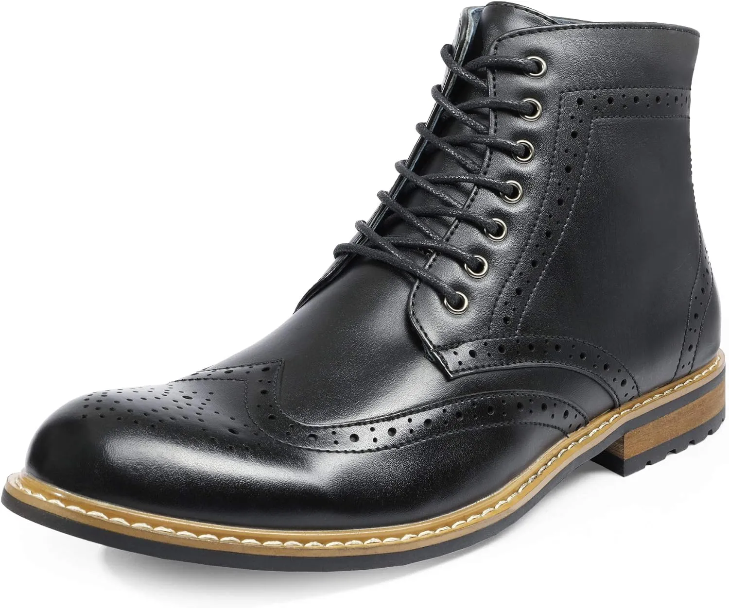 Bruno Marc Men's Dress Ankle Motorcycle Boots