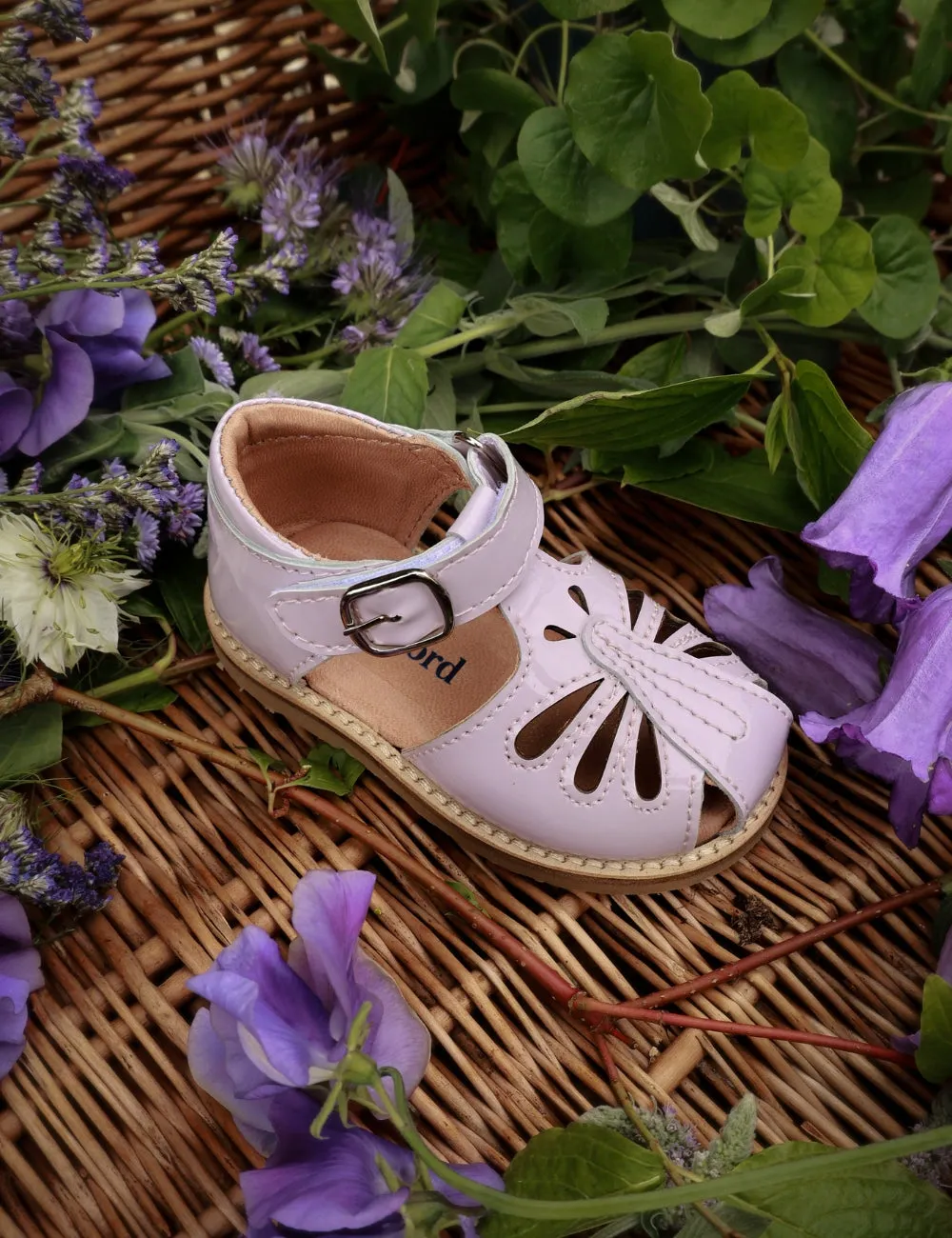 Butterfly Sandal - Iris Patent