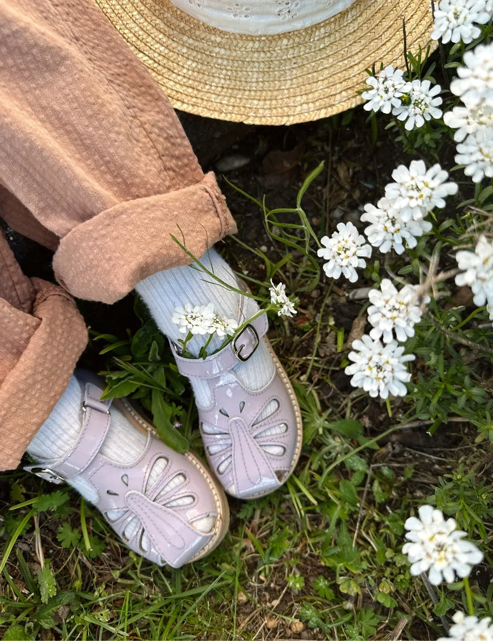 Butterfly Sandal - Iris Patent