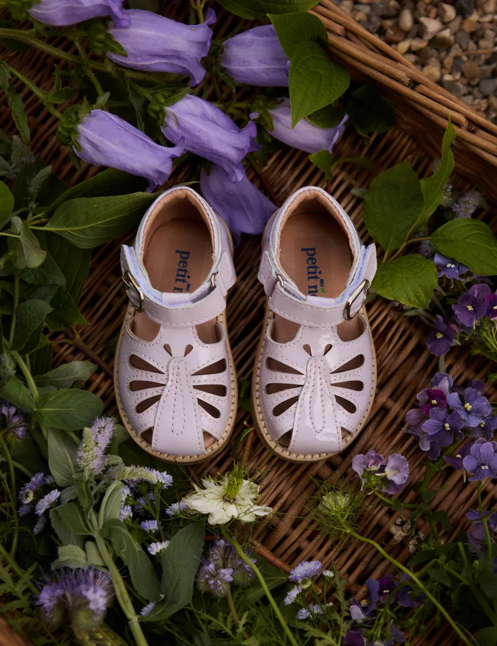 Butterfly Sandal - Iris Patent