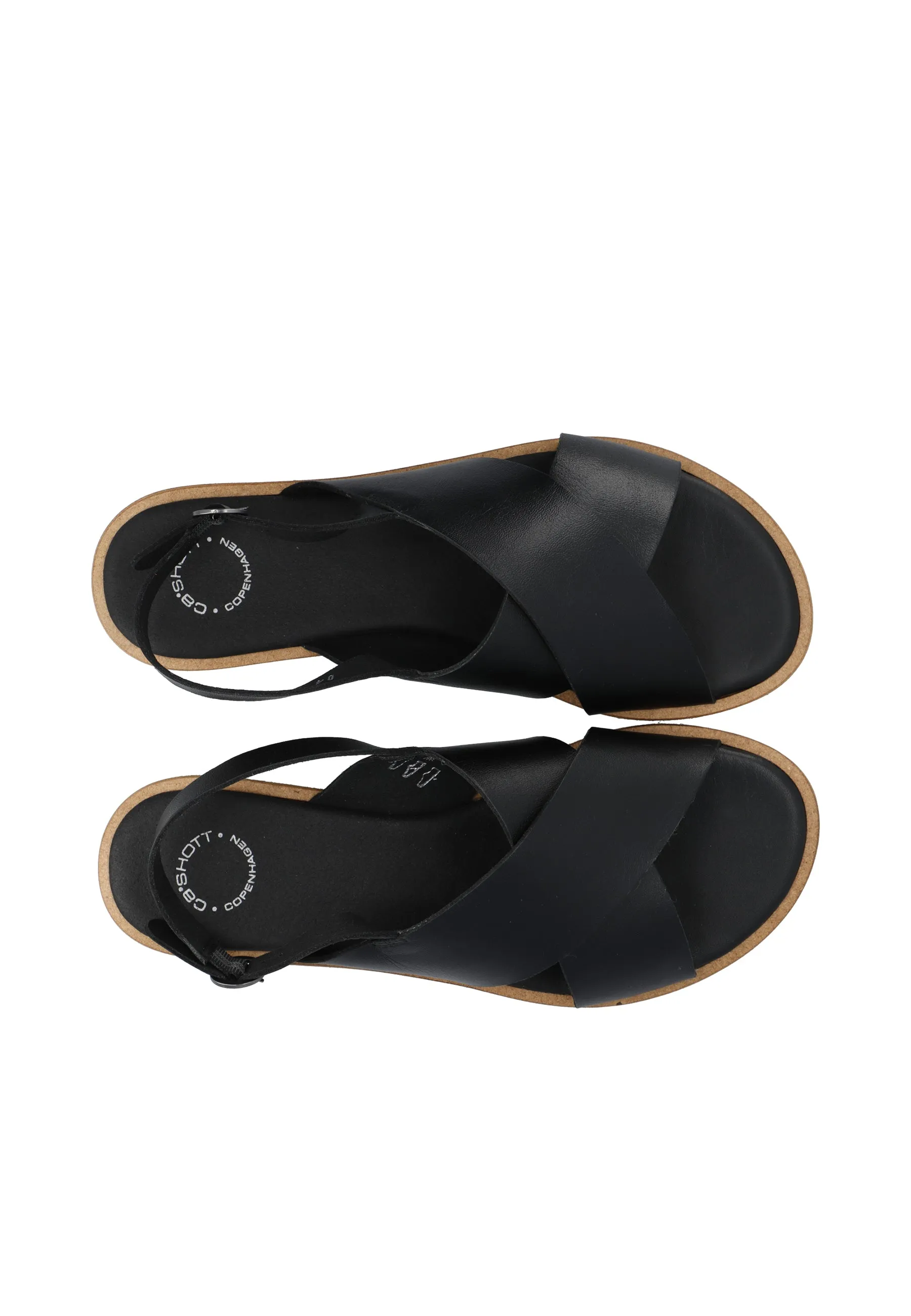CASGITTA CROSS SANDAL - Black