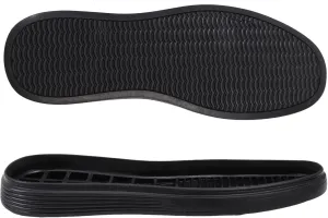 CHGCRAFT Full Soles Rubber Replacement DIY Repair Wear Resistant Raised Grain Repair Sole Pad for Sneakers, DIY Shoes, Black, 1 Pair, 302x107x23mm