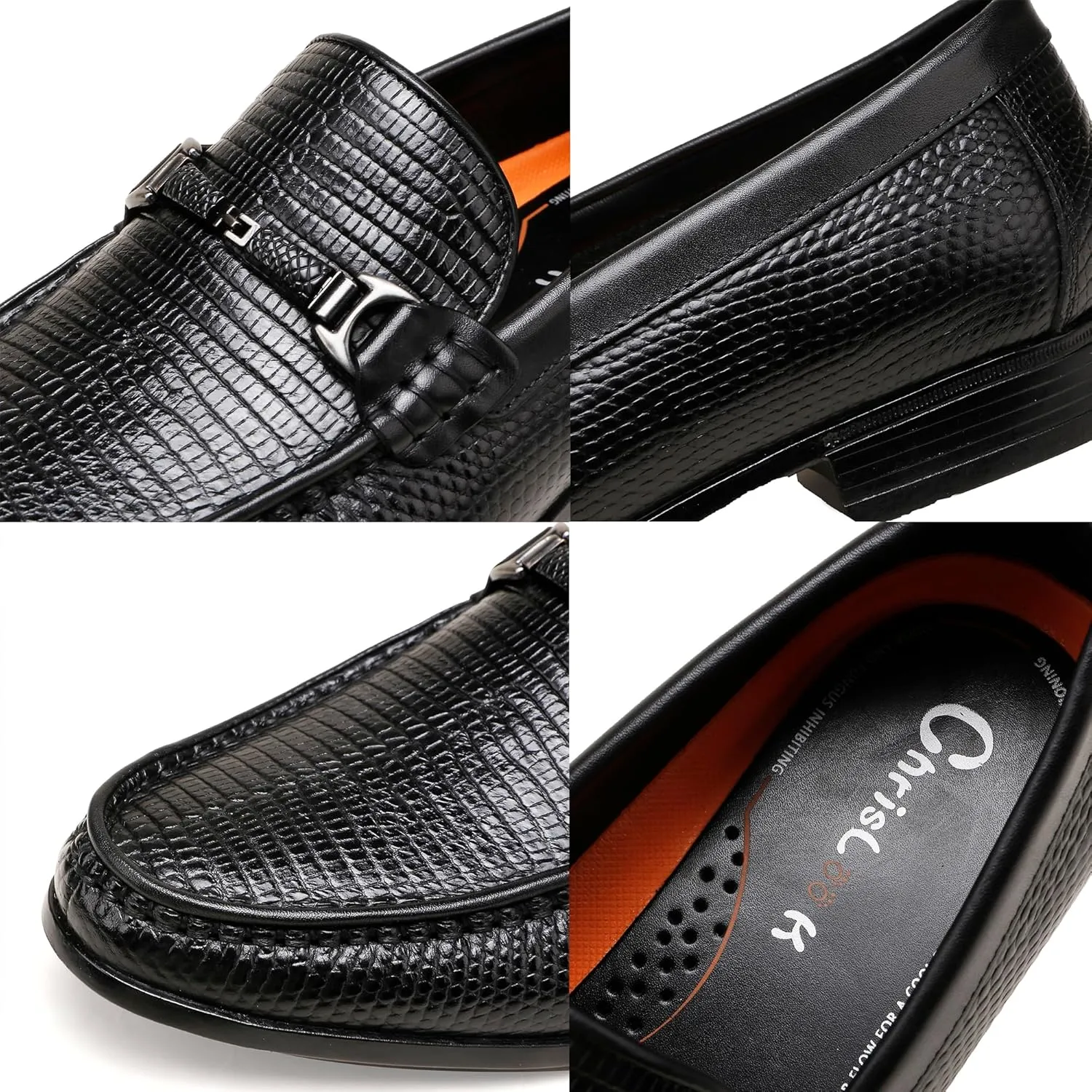 Classsical Slip on Loafers for Men,Leather Dress Shoes Dress Loafer Penny Formal Shoes