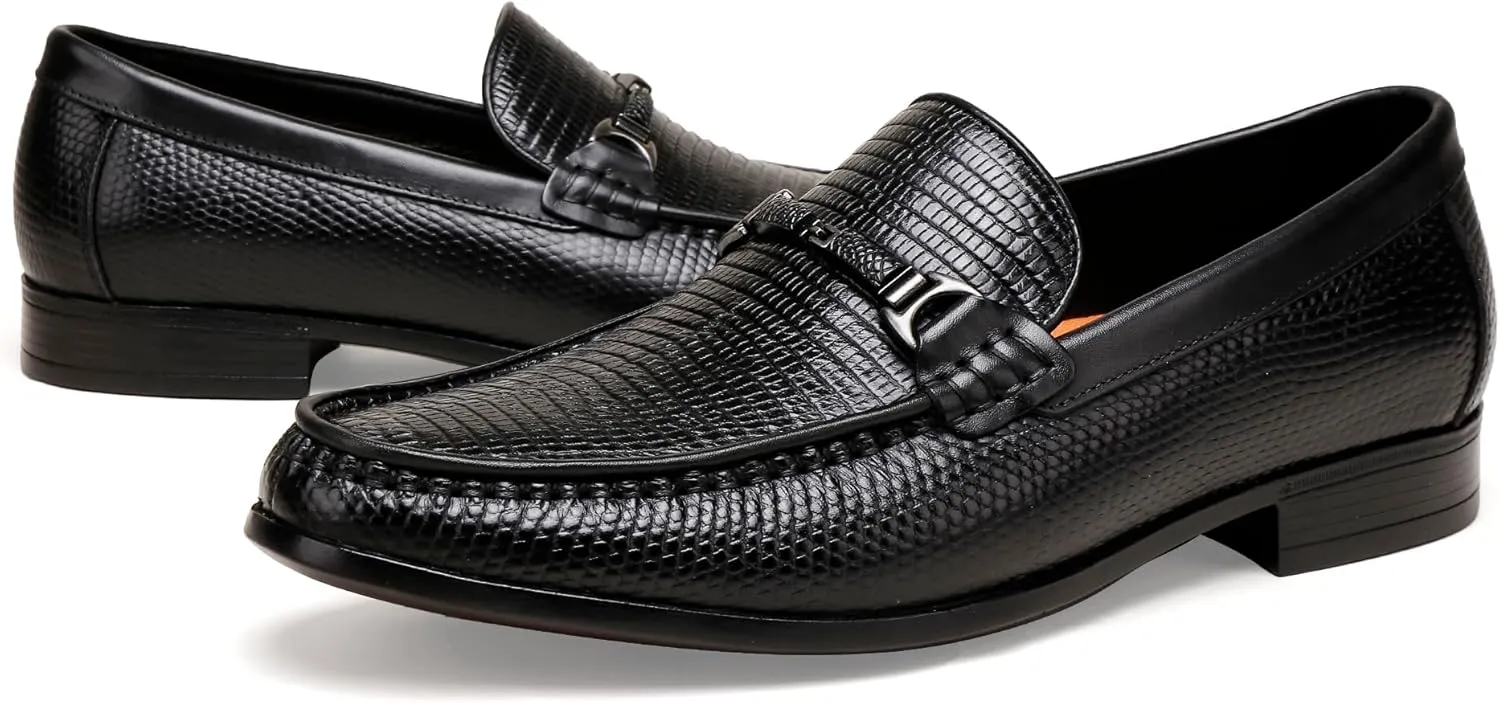 Classsical Slip on Loafers for Men,Leather Dress Shoes Dress Loafer Penny Formal Shoes