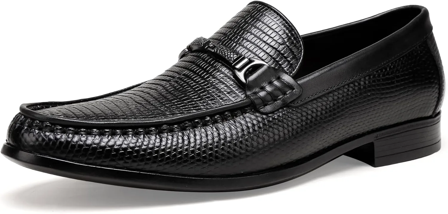 Classsical Slip on Loafers for Men,Leather Dress Shoes Dress Loafer Penny Formal Shoes