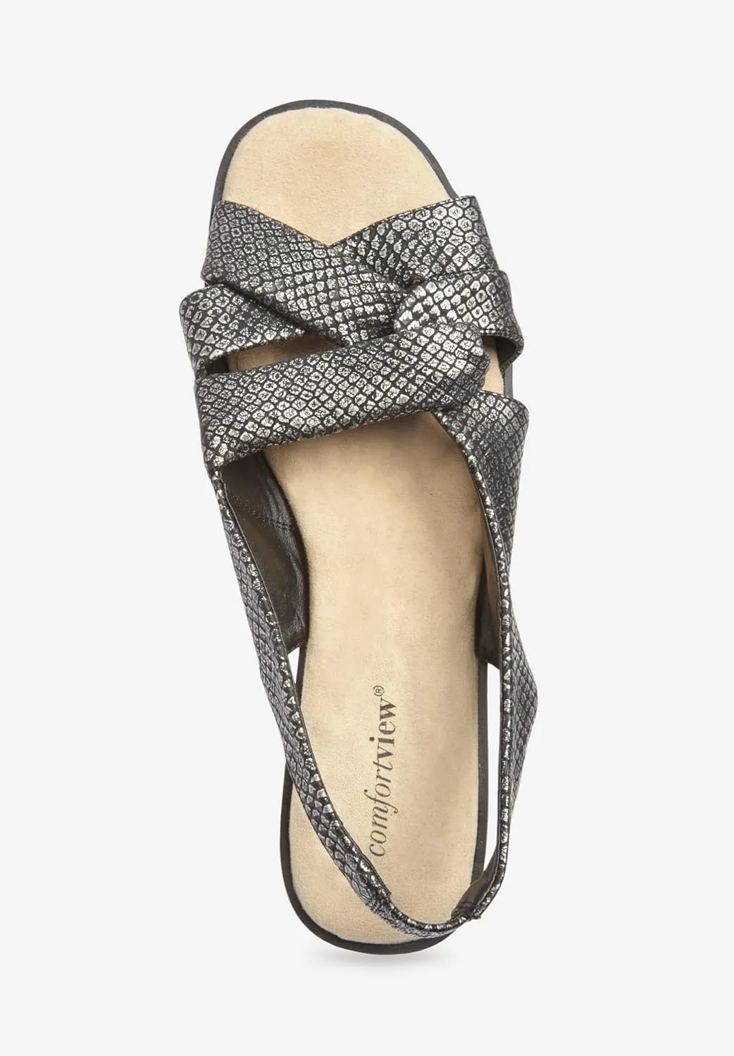 Comfortview Women's Wide Width The Pearl Sandal