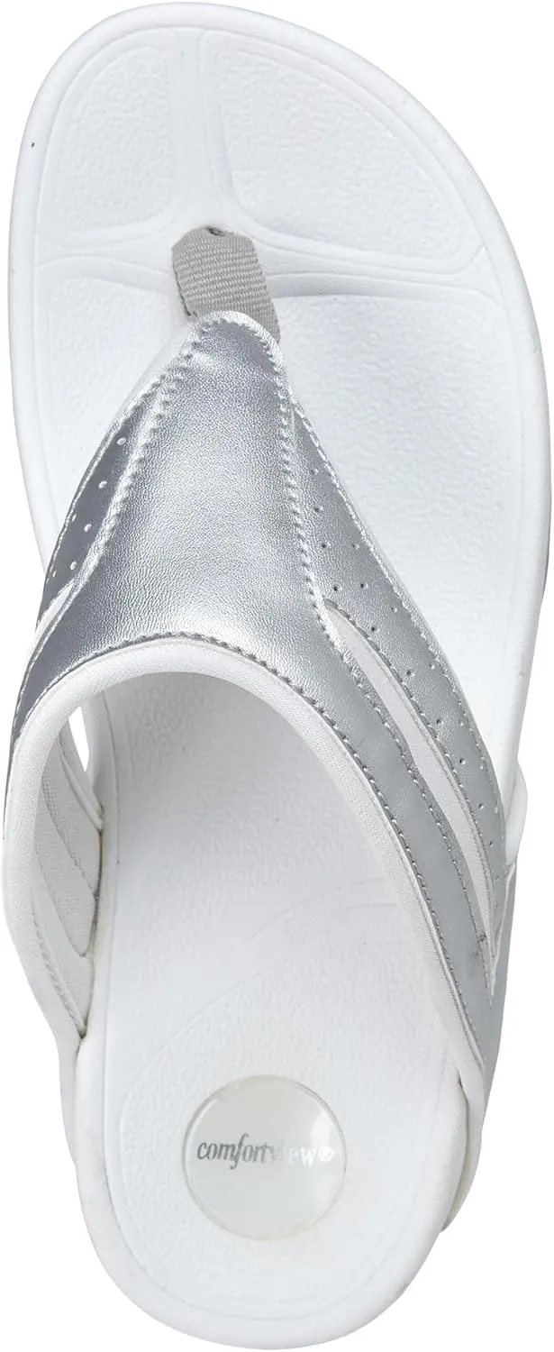 Comfortview Women's Wide Width The Sporty Thong Sandal